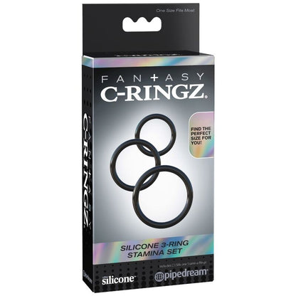 Fantasy C-Ringz - Set of 3 Silicone Resistance Rings for Strong Erections