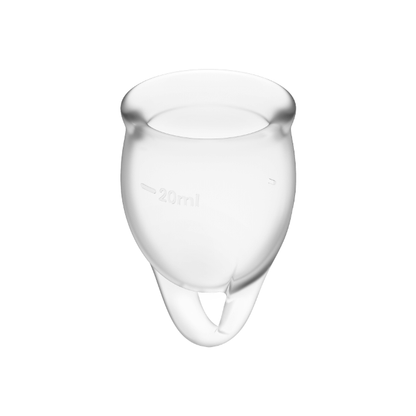 Satisfyer Menstrual Cups- Feel Confident Cupa Menstruală Transparentă 15+20Ml