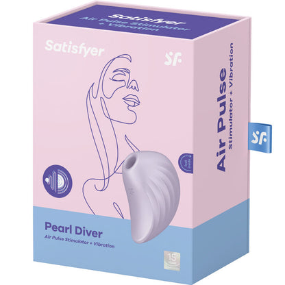 Satisfyer Air Pulse- Stimulator Și Vibrator Cu Puls De Aer Pearl Diver Violet