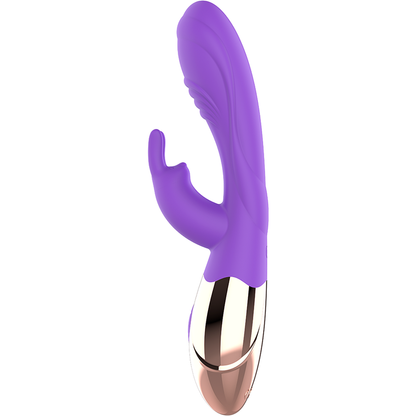 Womanvibe Viora - Rechargeable Rabbit Vibrator with Clitoris Stimulator, 19.5 x 3.3 cm, 10 Vibration Modes, Soft Silicone, Stimulated G Spot