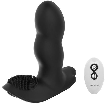 Nalone Loli - Intimate Massager with Remote Control, 7 Vibration Modes, 5 Impulse Modes, Silicone and ABS, Black