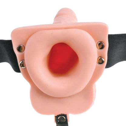 Fetish Fantasy Series - Adjustable Harness Remote Control Realistic Penis With Rechargeable Testicles And Vibrator 15cm - Fetish Fantasy Series