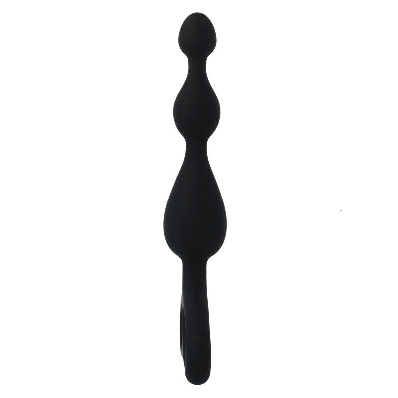 Intense Anal Toys - Danti Intense Anal Stimulator, Soft and Body Safe Silicone, Black, 3.3 x 17.5 cm