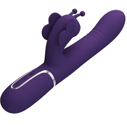 Pretty Love Flirtation- Multifuncțional Iepure Vibrator 4 În 1 Fluture Violet