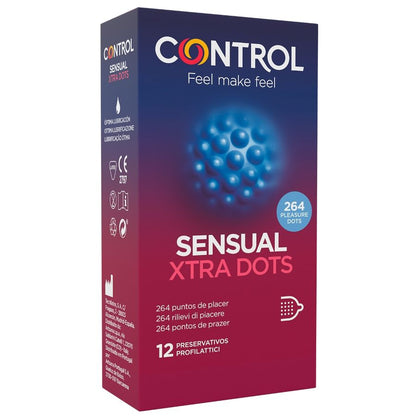 Control Condoms - Xtra Dots Set, 12 Pieces