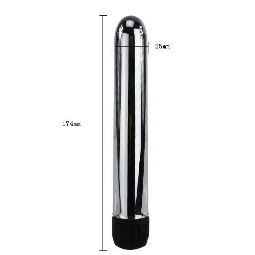 Baile Vibrators - Metal Vibrator with Multispeed Vibrations - 17.4 cm x 2.5 cm, Metal Color