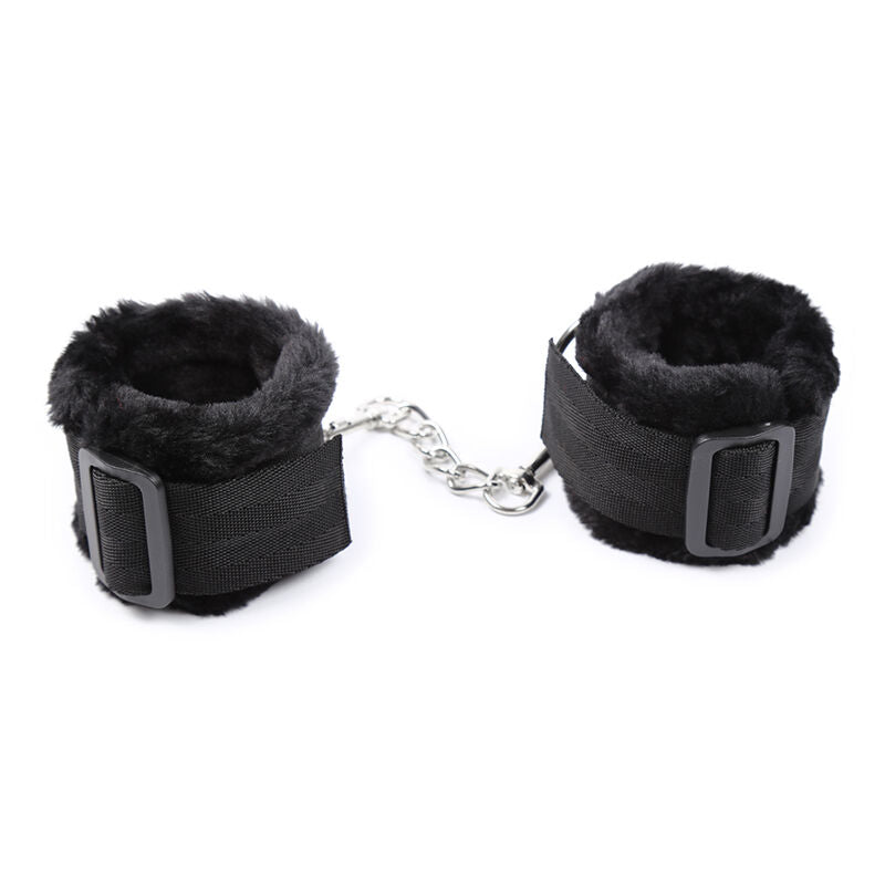 Ohmama Fetish Fur Lined Wrist Cuffs - Luxury Material Fetish Accessories for Pleasure and Comfort