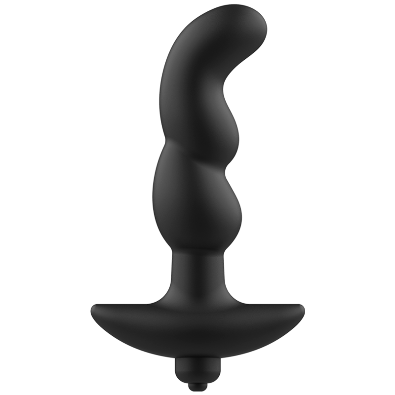 Addicted Toys Black Vibrating Anal Massager Toys Model 2 - Prostate Stimulation Waterproof Soft Silicone