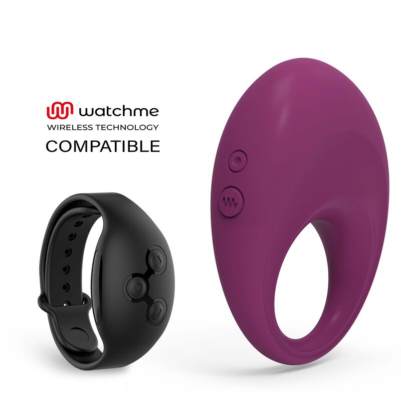 Coverme - Dylan Rechargeable Ring with 10 Vibration Modes, Medical Silicone, Compatible with Watchme Wireless Technology