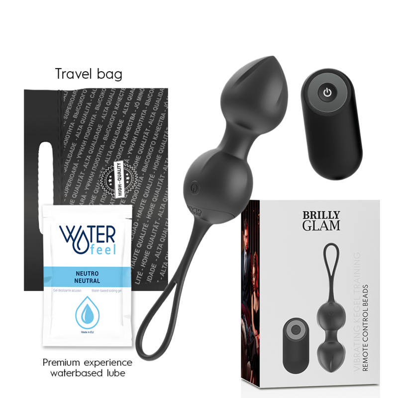 Brilly Glam - Remote Control Kegel Vibration, 10 Vibration Modes, Rechargeable, Waterproof