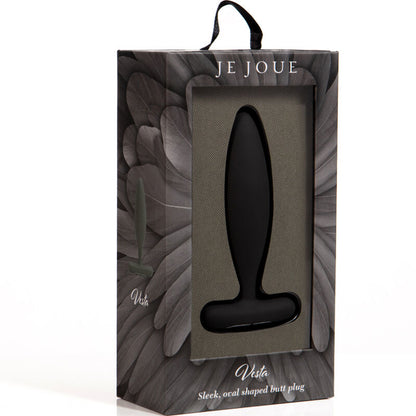 Je Joue - Black Vibrator Anal Plug Vest, Smooth and Silky Experience, Dimensions: 117mm x 62.5mm x 29.6mm, Weight: 75.6g