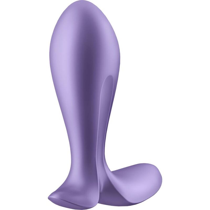 Satisfyer Intensity Anal Plug with Powerful Vibrations and Bluetooth Control, Purple, Body-Friendly Silicone, Water Resistant, 15 Year Warranty