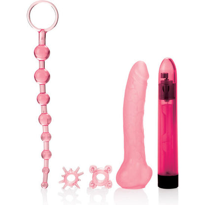 Calex - Beginner Kit with Massager, Penis Sheath by California Exotics