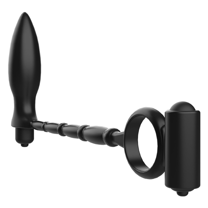 Addicted Toys - Anal Plug With Anal Vibrator Ring, Plug Dimensions: 27 x 3 cm, Powerful Motor, Works with 1 AAA battery, Intense Vibration, Water Resistant, Flexible and Ergonomic