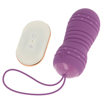 Ohmama Stimulating - Egg with Remote Control 7 Rotation Modes Lilac 8 cm x 2.8 cm