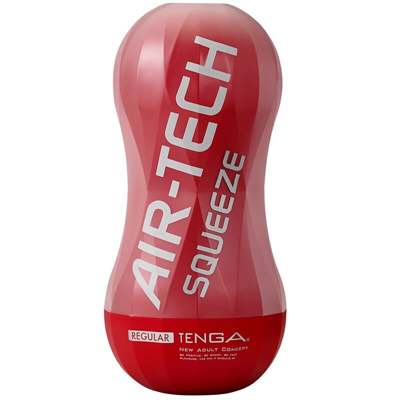 Tenga - Air-Tech Squeeze Regular Masturbator, Air Cushion Chambers, Reusable, With Lubricant Included