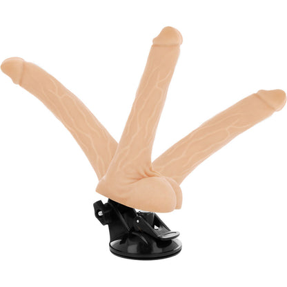 Basecock - Realistic Articulating Remote Control Flesh 18.5cm, 12 Vibration Modes, Silky TPE Material