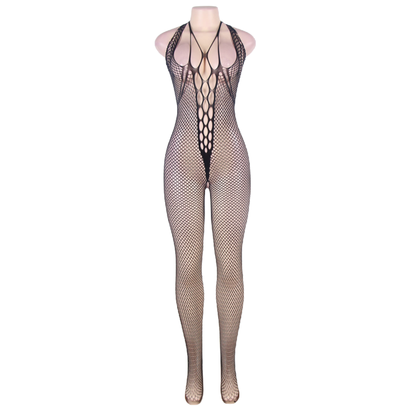 Queen Lingerie- Gât Halter Și Body Deschis La Spate Sl