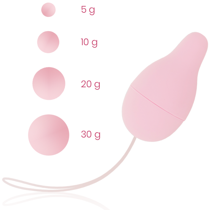 Ohmama - Kegel Weight System For Pelvic Floor Development - With 4 Weights Included, Ergonomic Design