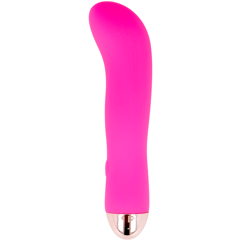 Dolce Vita - Two Pink 7-Speed ​​Rechargeable Vibrator, Soft Silicone, 13.2cm Length