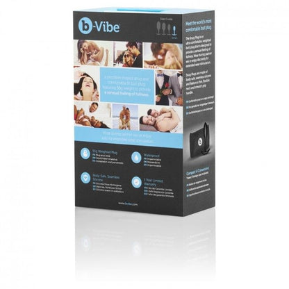 B-Vibe - Snug Anal Plug with Weight and Black Silicone - 2 x 9.4 cm