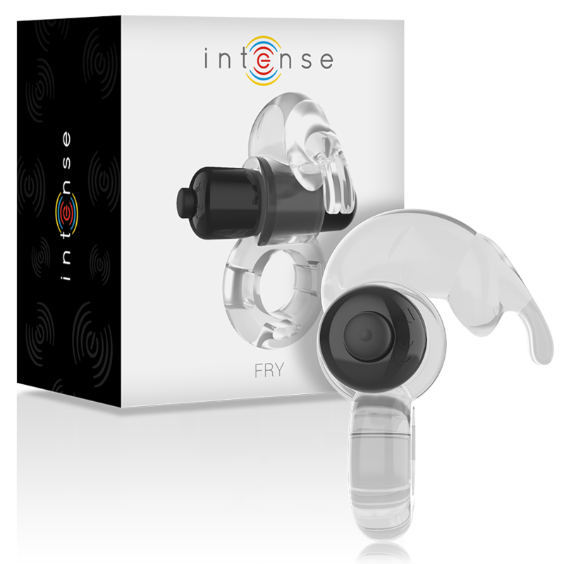 Intense Couples Toys - Transparent Penis Vibrator Ring, IPX7 Water Resistant, Made of ABS Bodysafe