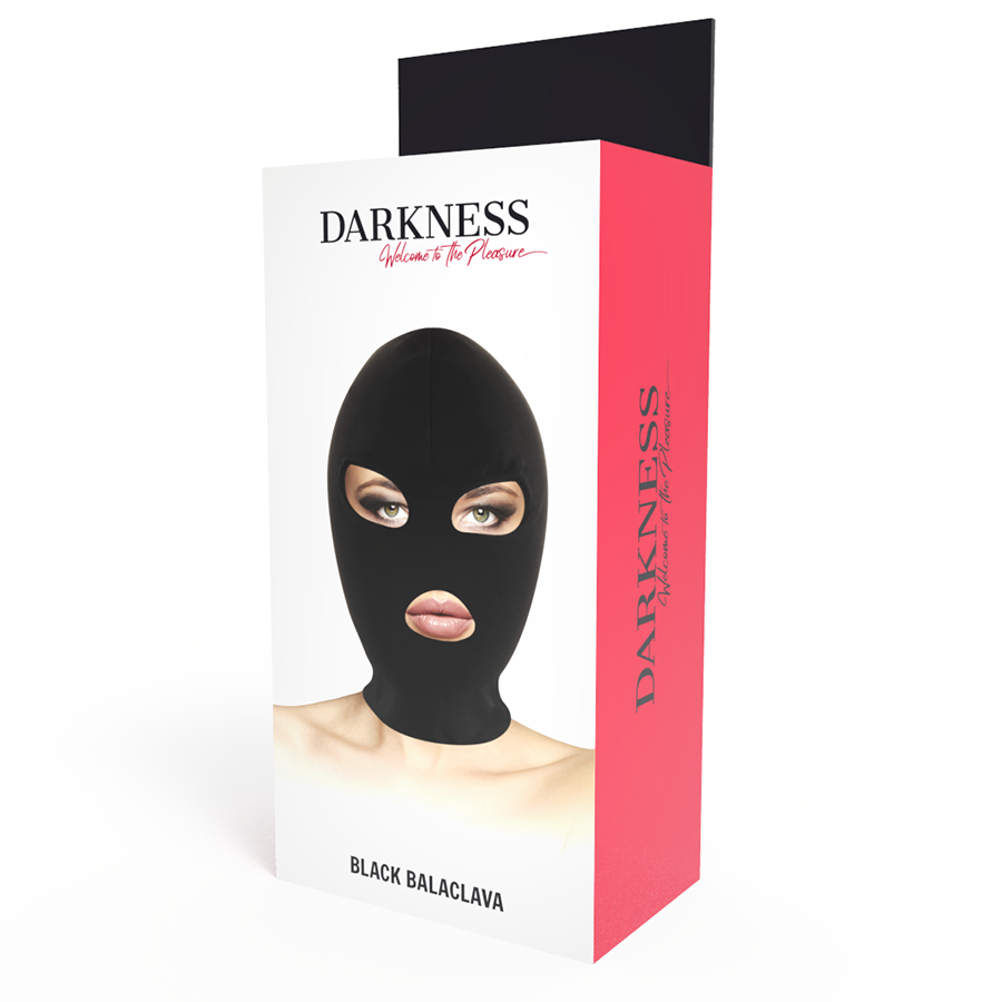 Darkness Bondage - BDSM Bondage Mask with Open Mouth and Eyes, Made of Premium Quality SPANDEX