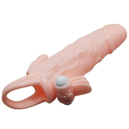 Baile For Him - Penis Cover For Brave Men With Clitoris And Anal Stimulation Flesh 16.5cm, Realistic Penis Cover With Advanced Functions