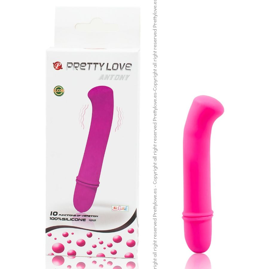 Pretty Love Flirtation - Antony Mini-Vibrator with 10 Vibration Modes, FDA Approved Silicone, Sleek and Silent