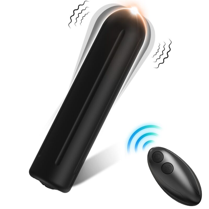 Armony Stimulators- Warhead Vibrator Bullet Telecomanda Negru 2 Cm X 8.8 Cm