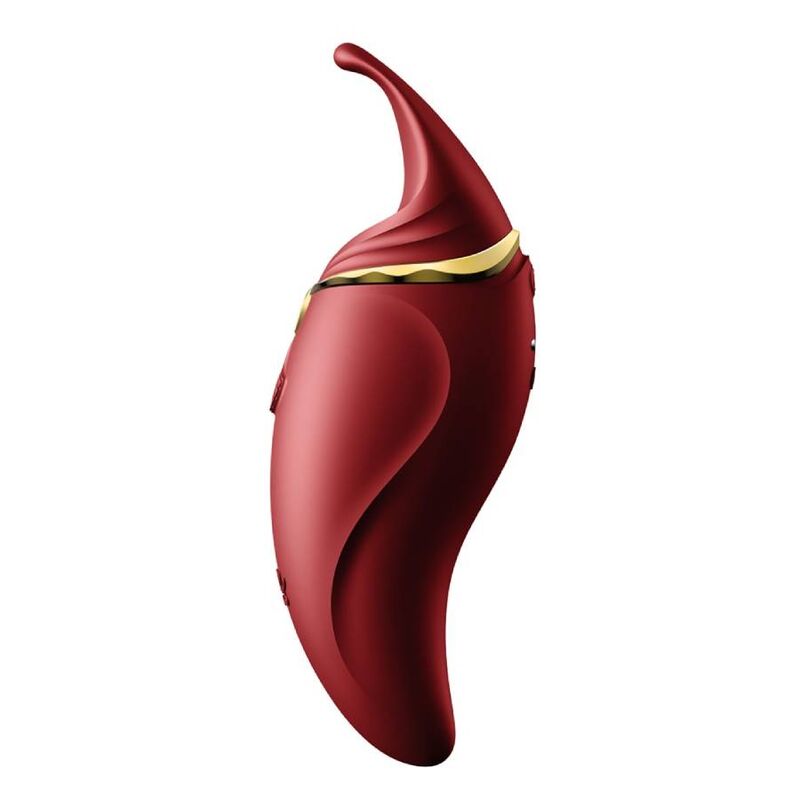 Zalo - HERO Pulse Wave Massager Red, Rechargeable Clitoris Vibrator, Dimensions: 14.6 x 5.4 x 3.9 cm