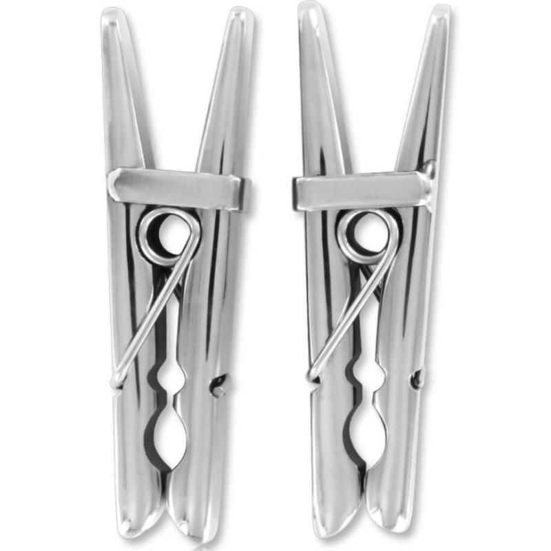 Metalhard Clothespins for Nipples - Set of 2 Stainless Steel Clips