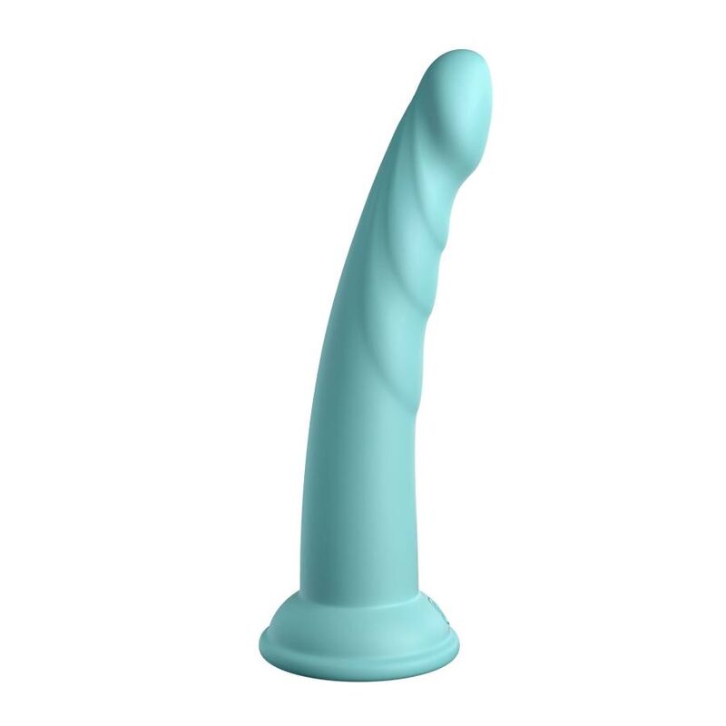 Dillio - Slim Seven Dildo 17.78 cm Green Silicone with Platinum