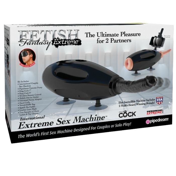 Fetish Fantasy Extreme - International Sex Machine with Vibrator and 2 Interchangeable Dildos