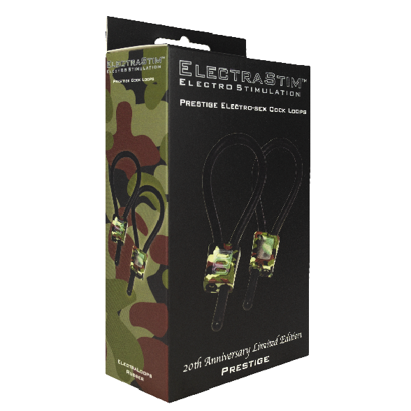 Electrastim - Prestige Electraloops Camouflage Adjustable Penis Rings 60 mm - Unique BDSM Accessories, Electrastim