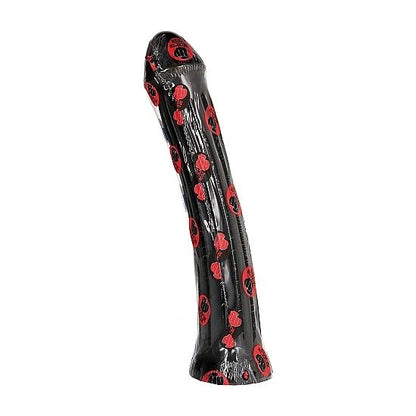 All Black - Candle-Resistant Dildo Anal Plug, PVC Material, Dimensions 31 x 6 cm, Grooved Texture, Durable and Pleasant