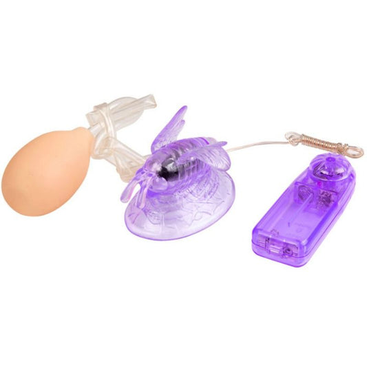 Baile Stimulating - Butterfly Remote Control Vibrator, Clit Stimulator, Purple, Remote Control Included, Beads for More Stimulation