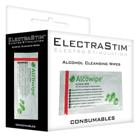 Electrastim - Sterile Sterile Cleaning Wipes for Electrostimulating Erotic Toys - Pack of 10 Sachets