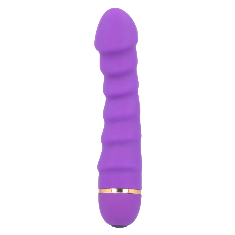 Intense Fun - Sally Vibrator with 20 Speeds, Soft Silicone, Purple, 3.4 cm x 16 cm, Water Resistant