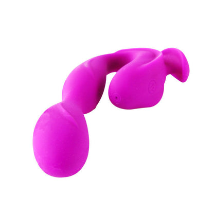 Pretty Love High Grade - Colbert Massager Purple, 12 Vibration Modes, High Quality Silicone, Remote Control, Rechargeable, Ergonomic, With Stimulating Textures