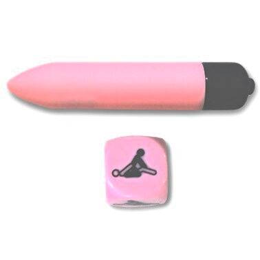 Secretplay Toys - Secretplay Sensual Feelings Kit with Pink Vibrator Bullet and 25mm Position Dice