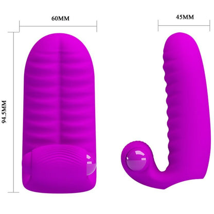 Pretty Love Flirtation - Purple Two Finger Vibrator For Extra Stimulation