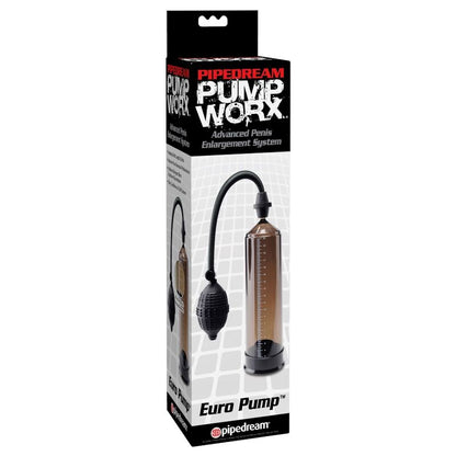 Pump Worx Euro Pump, Penis Enlargement Pump, Vacuum Tubes, Transparent PVC Material