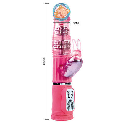 Baile Rotations - Vibrator With Rotation and Clitoris Stimulator Rock Bunny 27cm