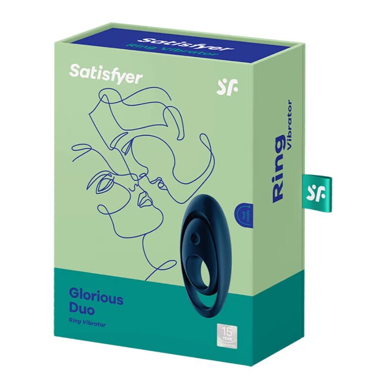 Satisfyer Ring- Glorios Duo Inel Vibrator Albastru