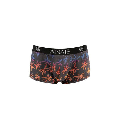 Anais Men - Chill L Boxers - Black Tulle with Holiday Palm Print