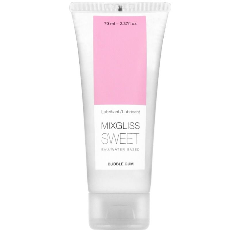 Mixgliss - Water Based Lubricant With Gum Flavor - Long Lasting Pleasure 70 ml