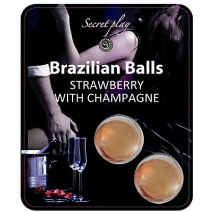 Secretplay - Set of Brazilian Strawberry and Champagne Balls for Body Massage