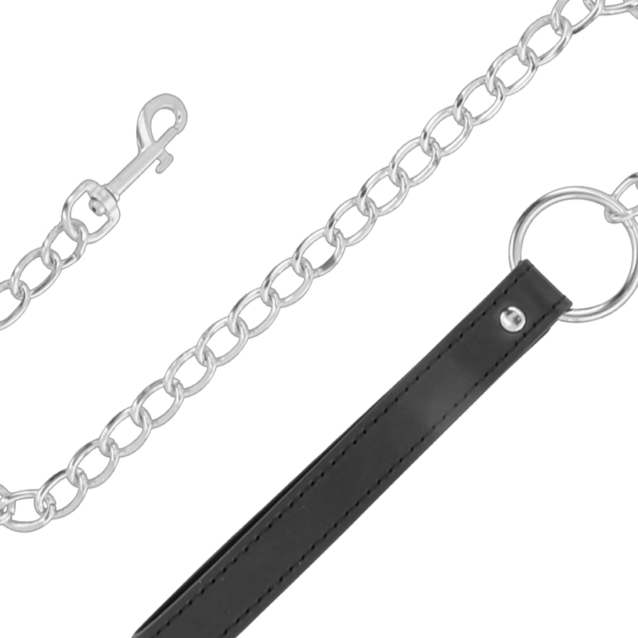 Darkness Bondage - Soft Leather BDSM Chain Necklace