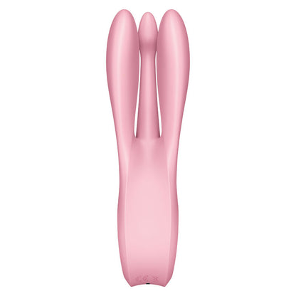 Satisfyer Vibrator - Threesome 1 Pink, Vibrator with 3 Powerful Motors, Clitoral Stimulation, Water Resistant, Soft Silicone, 15 Year Warranty